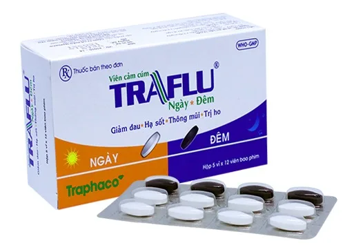 Hình ảnh Viên cảm cúm Traflu ngày - đêm