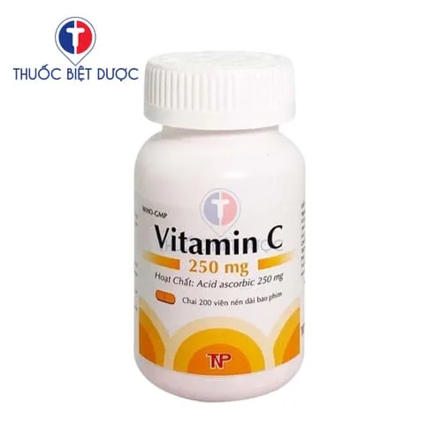Hình ảnh Vitamin C 250mg màu xanh