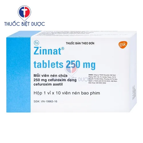 Hình ảnh Zinnat 250mg