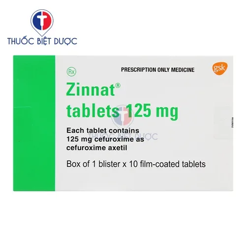 Hình ảnh Zinnat tablets 125mg