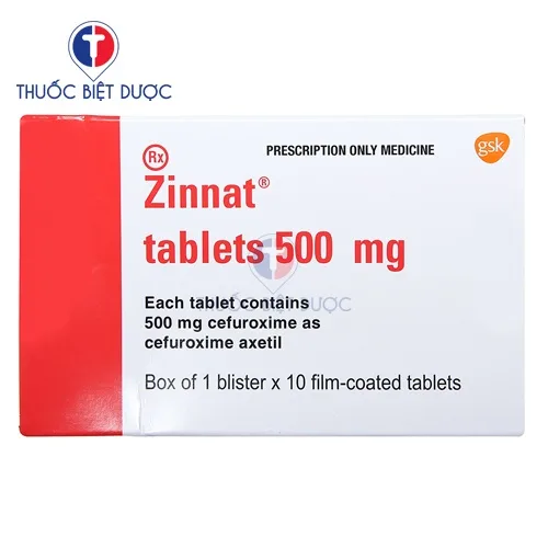 Hình ảnh Zinnat tablets 500mg
