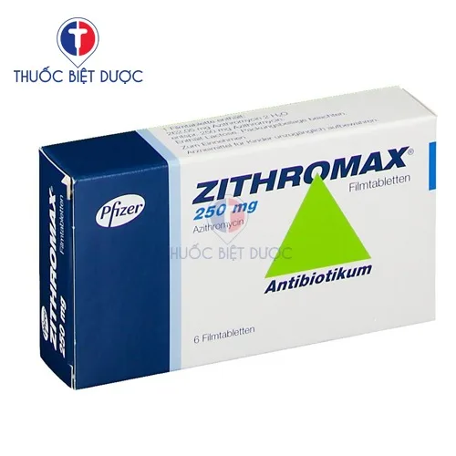 Hình ảnh Zitromax 250mg Hộp 6 viên